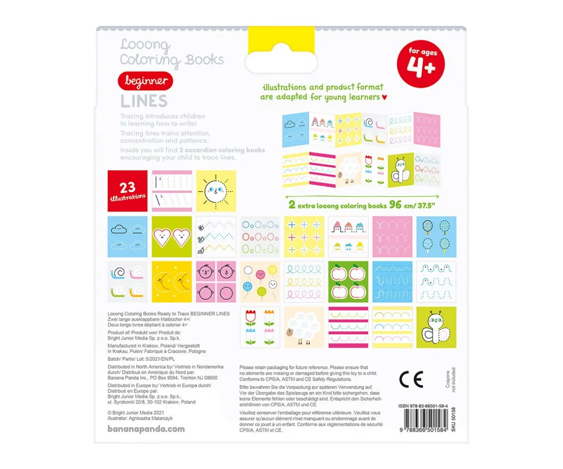 Libro Para Colorear Looong Beginner Lines