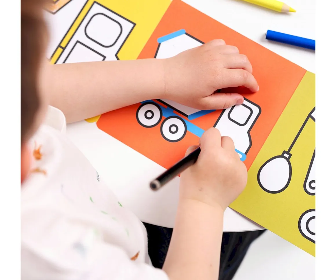 Libro Para Colorear Looong Vehicles