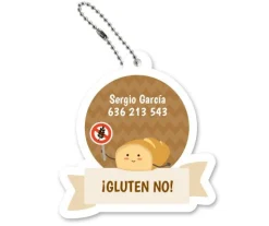 Llavero Personalizado Gluten No