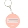 Llavero Silicona Personalizable Star Coral Pink