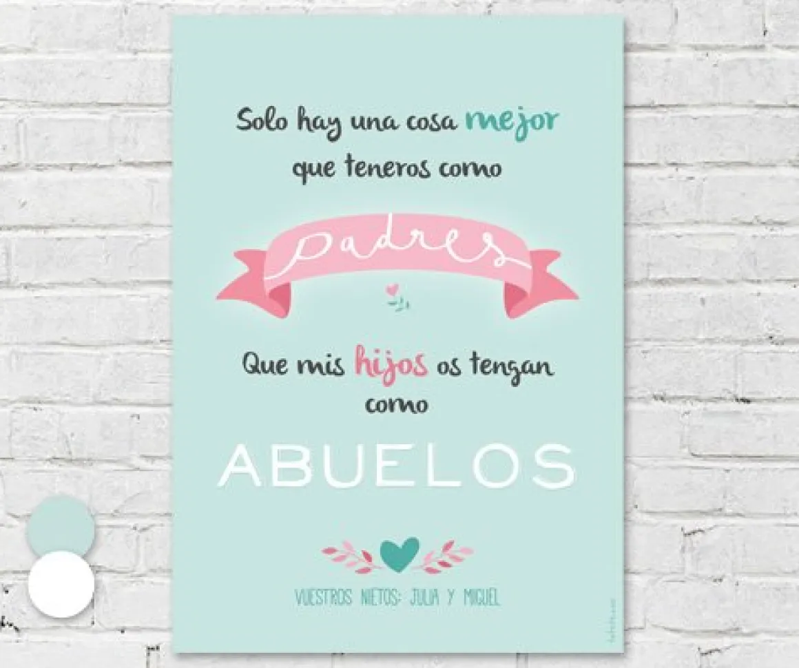 Lámina Personalizada Padres Abuelos