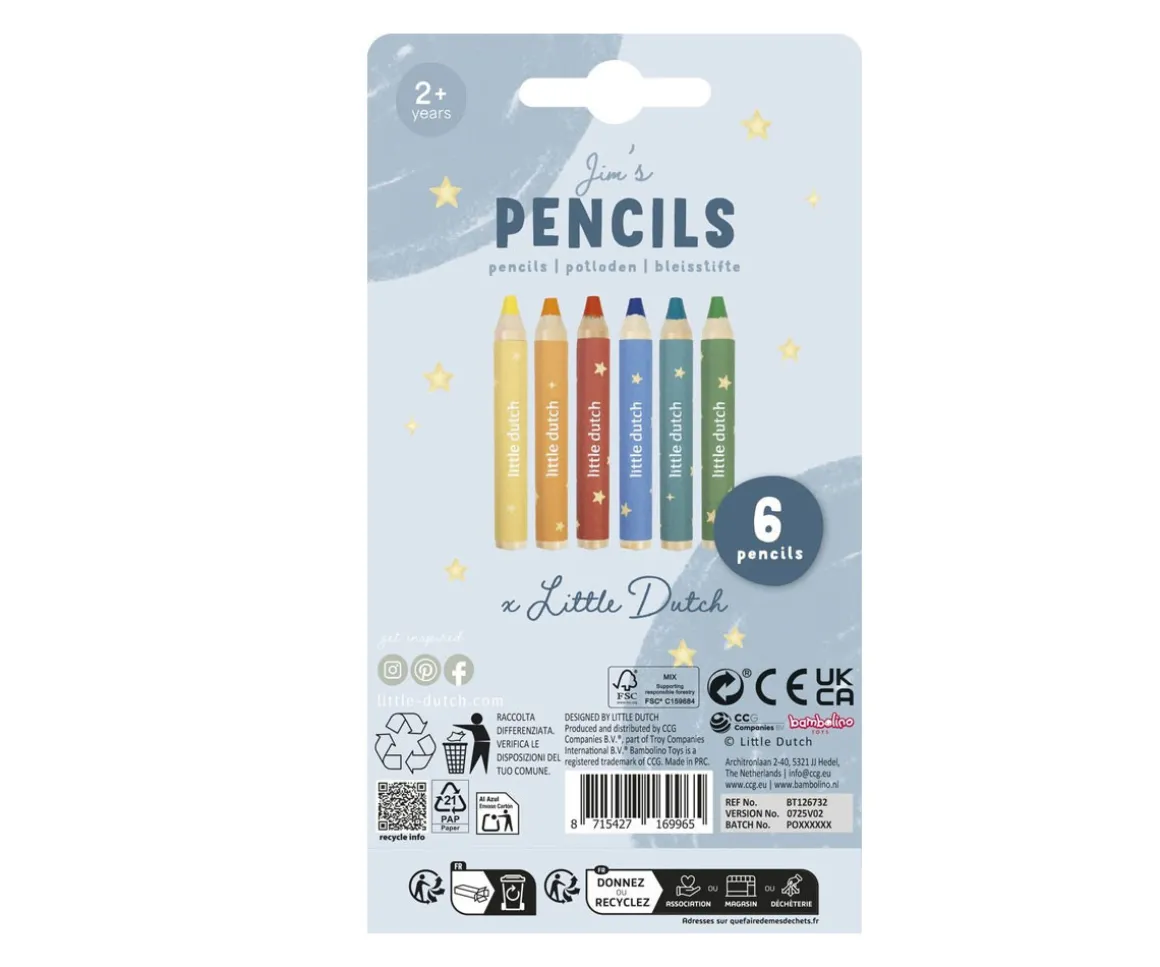 Lápices Gruesos Colores Jim