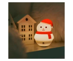 Luz Nocturna LED Muñeco de Nieve