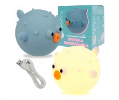 Luz Nocturna LED Pez Globo Azul