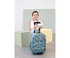 Maleta Infantil Pattern Party Blue / Green