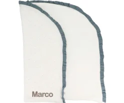 Manta Arrullo Rainbow Dots Azul Personalizable