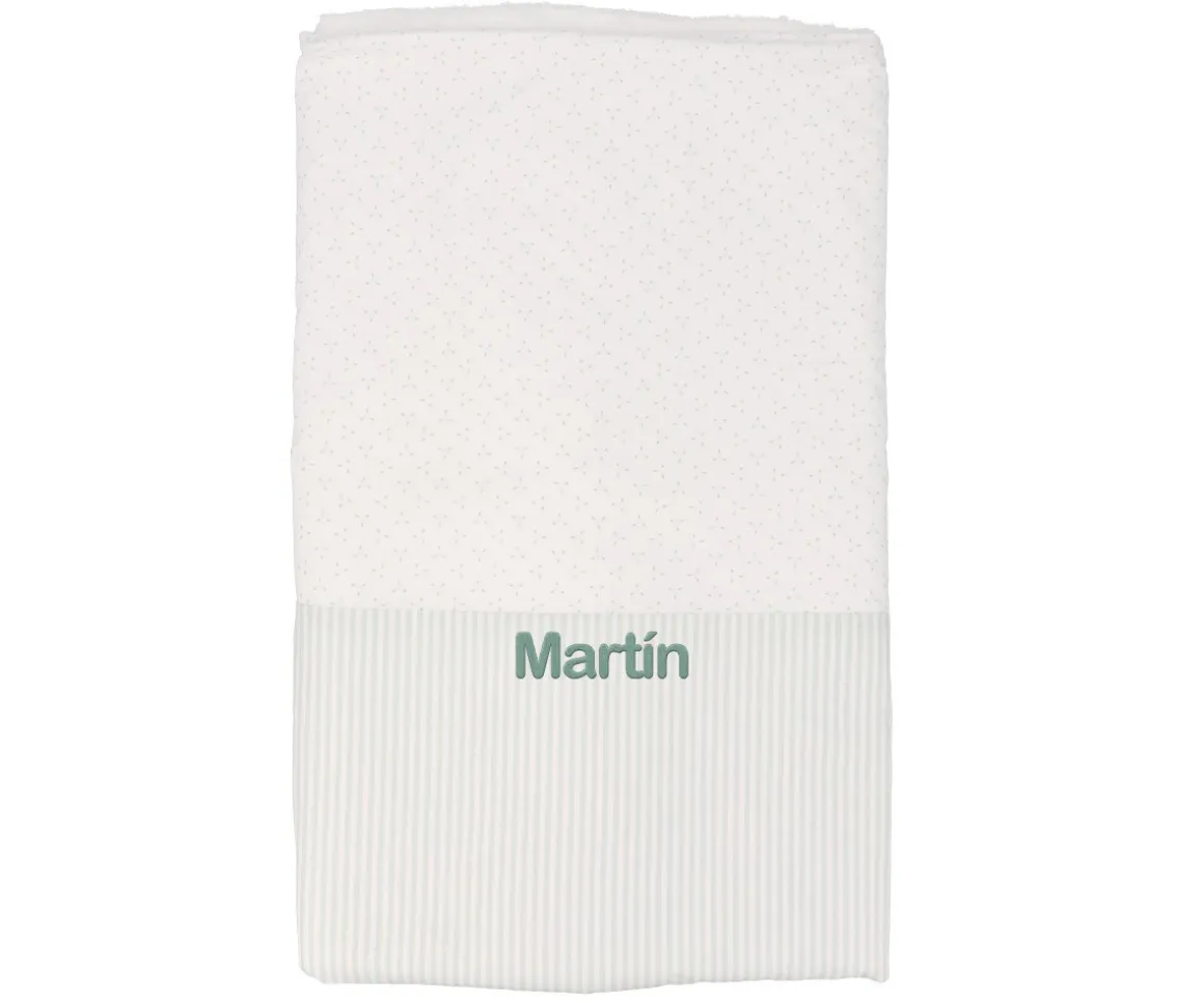 Manta Coralina Dorset Verde Personalizable