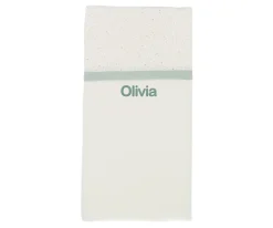 Manta Rainbow Dots Verde Personalizable