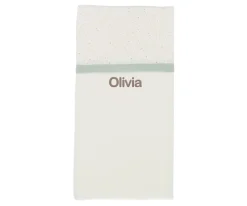 Manta Rainbow Dots Verde Personalizable