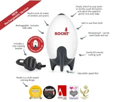 Mecedor Carro Bebé Rockit Recargable