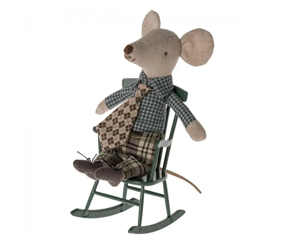 Mecedora Ratón Verde Oscuro