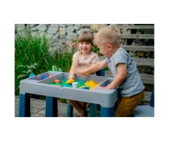 Mesa Multifunción Teggi Turquesa/Navy/Gris