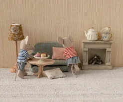 Mesita de Café Oval Ratón Natural