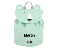 Mini Mochila Mr. Polar Bear con Llavero Personalizado