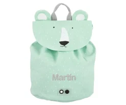 Mini Mochila Mr. Polar Bear con Llavero Personalizado