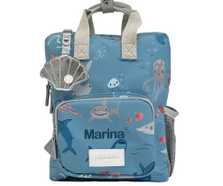 Mini Mochila Sharks Personalizable