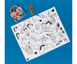 Mini Pocket Omy Unicornio para Colorear