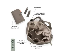 Mochila Cambiador Taupe