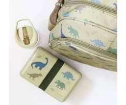 Mochila con Bolsillo Térmico Dinosaurios