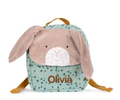 Mochila Conejo Verde Petits Lapins Personalizable