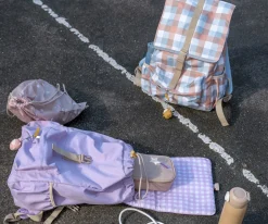 Mochila Escolar Grande Cottage Blue Checks