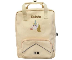 Mochila Escolar Grande Mrs. Unicorn Personalizable