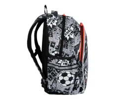 Mochila Escolar Jimmy Led Grey Ball