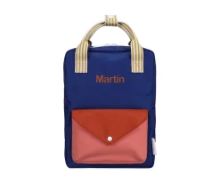 Mochila Escolar Mediana Envelope Ned Blue Personalizable