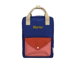 Mochila Escolar Mediana Envelope Ned Blue Personalizable