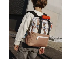 Mochila Escolar Patchwork