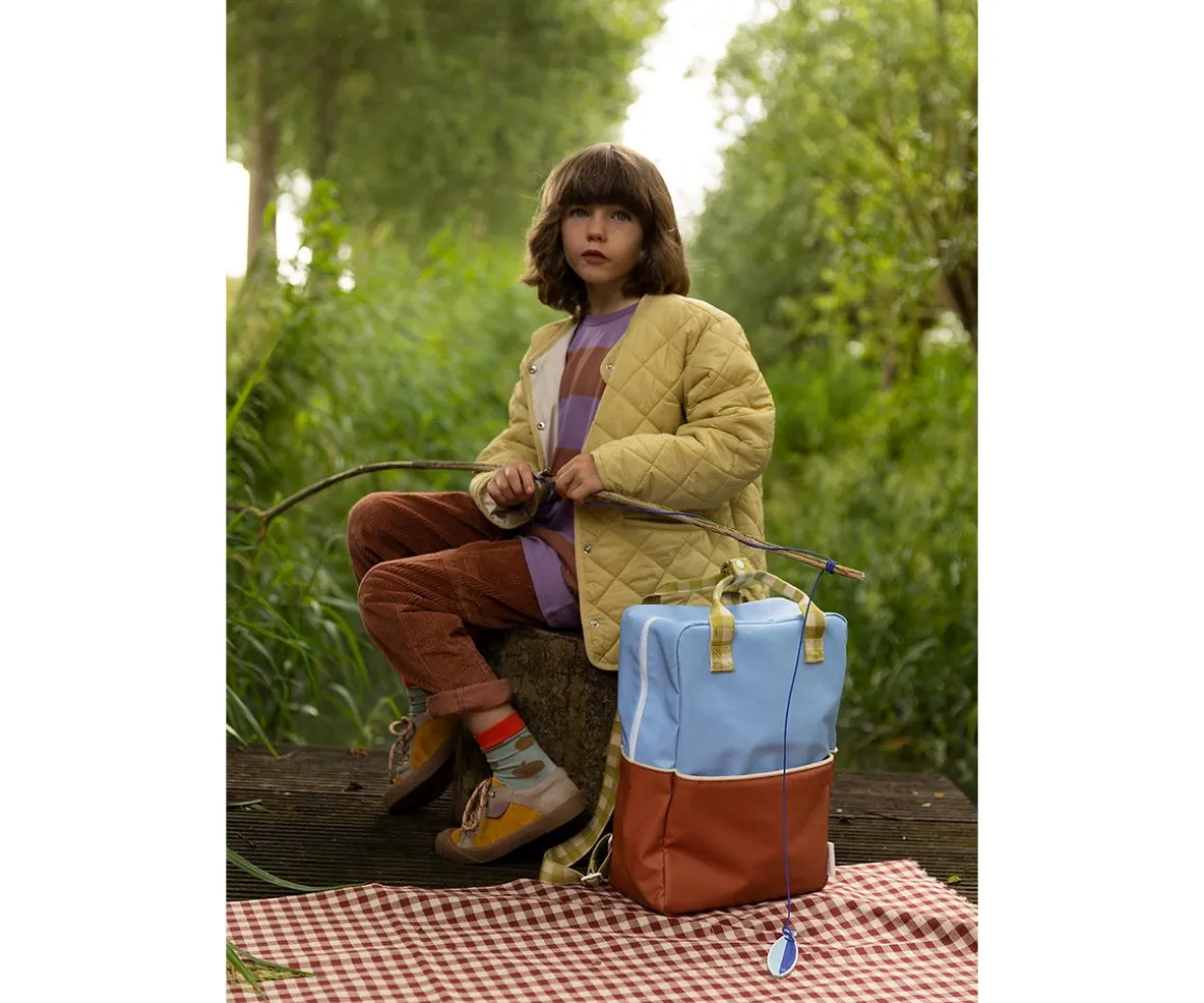 Mochila Grande Personalizable Better Together Colourblocking Badminton Blue + Leather Ball