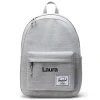Mochila Herschel Classic Light Grey Crosshatch Personalizable