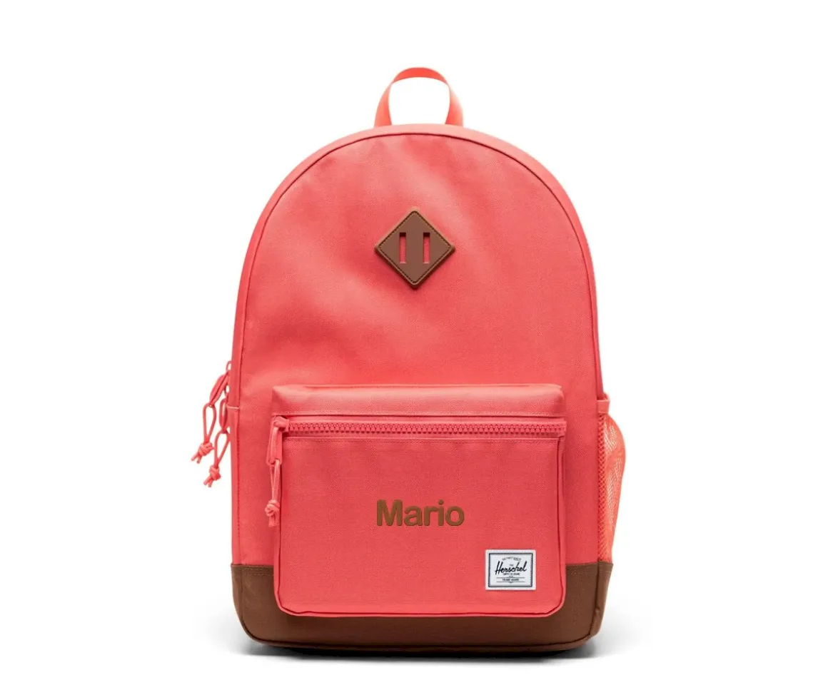 Mochila Herschel Heritage Youth Dubarry Saddle Brown Personalizable