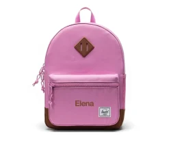 Mochila Herschel Heritage Personalizable Opera Mauve Saddle Brown