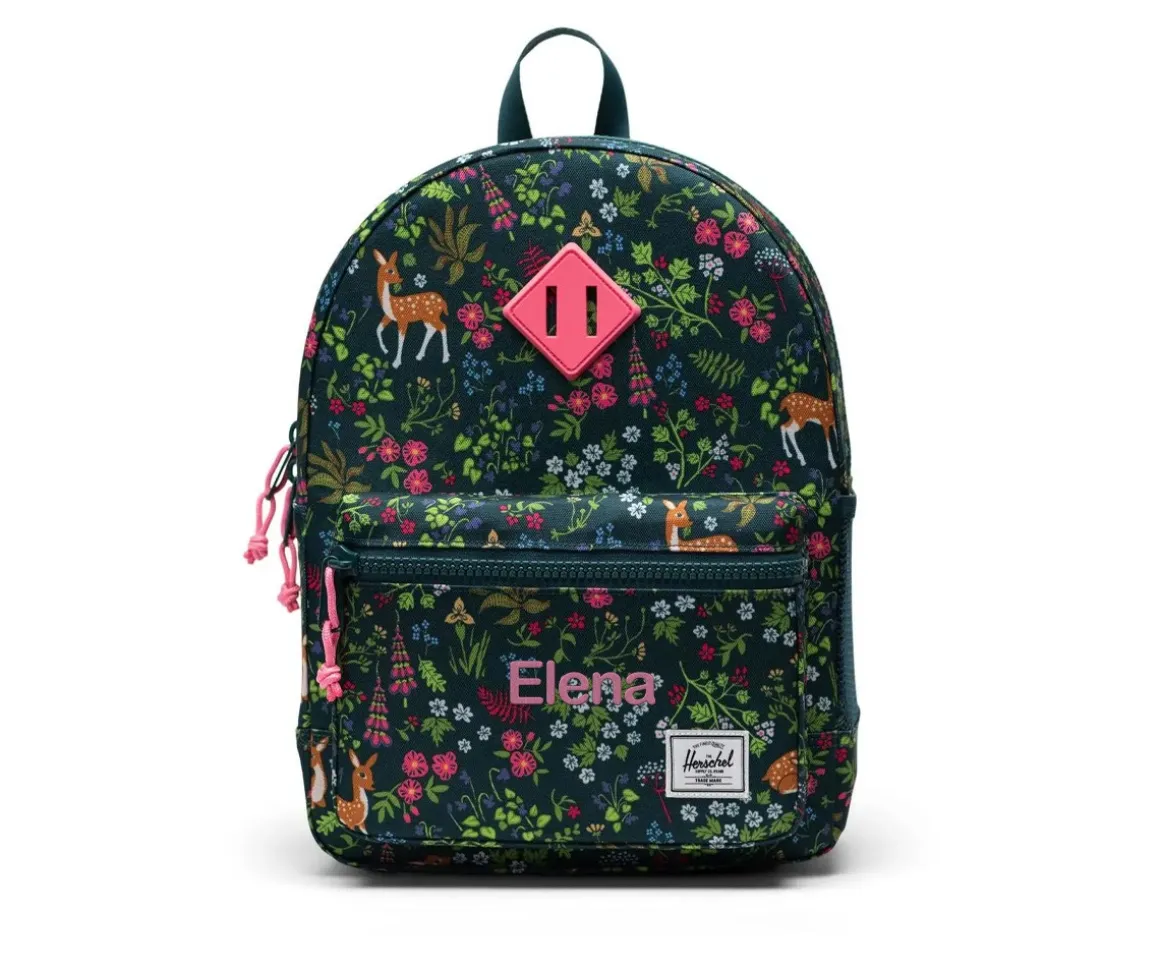 Mochila Herschel Heritage Kids Personalizable Deer Woodland Dark Sea