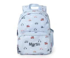 Mochila Infantil City Cars Personalizable