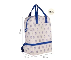 Mochila Infantil con Compartimento Térmico Beige Colección 460 Since 1918
