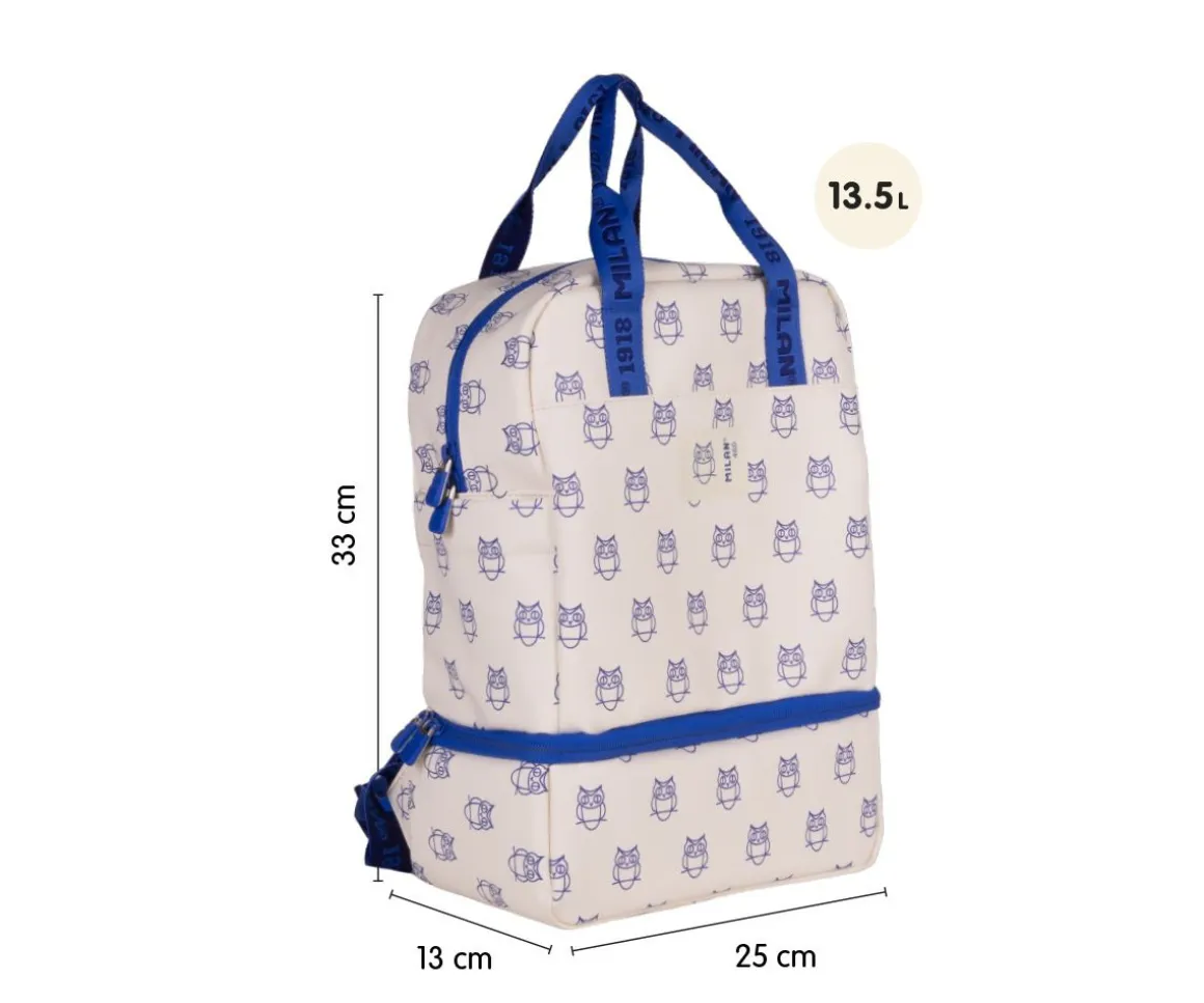 Mochila Infantil con Compartimento Térmico Beige Colección 460 Since 1918