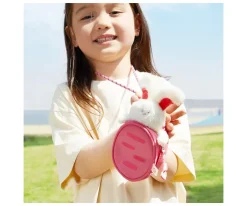 Mochila Infantil con Monedero y Peluche Conejo