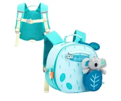 Mochila Infantil con Monedero y Peluche Koala
