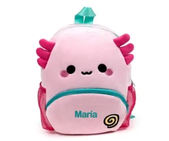 Mochila Infantil de Peluche Personalizable El Ajolote Maddie Adoramals