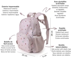Mochila Infantil Geometric Nature Personalizable