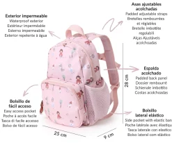 Mochila Infantil Little Red Personalizable