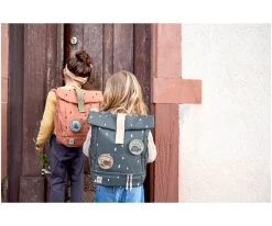 Mochila Infantil Mini Rolltop Happy Blue