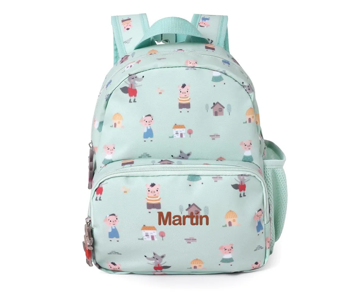Mochila Infantil The Three Little Pigs Personalizable