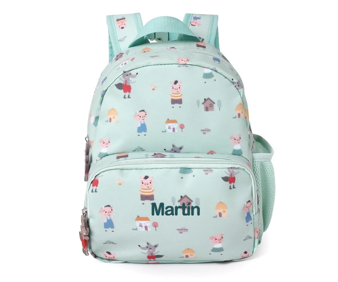 Mochila Infantil The Three Little Pigs Personalizable