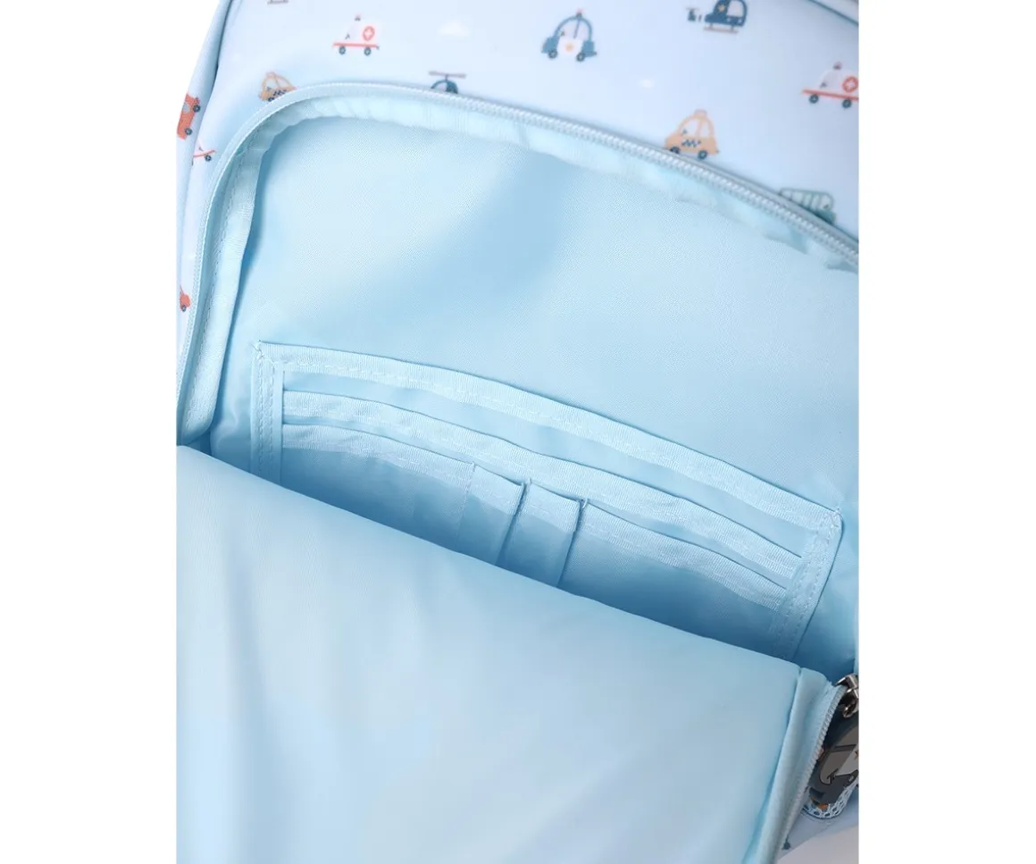 Mochila Mediana City Cars + Llavero Personalizable