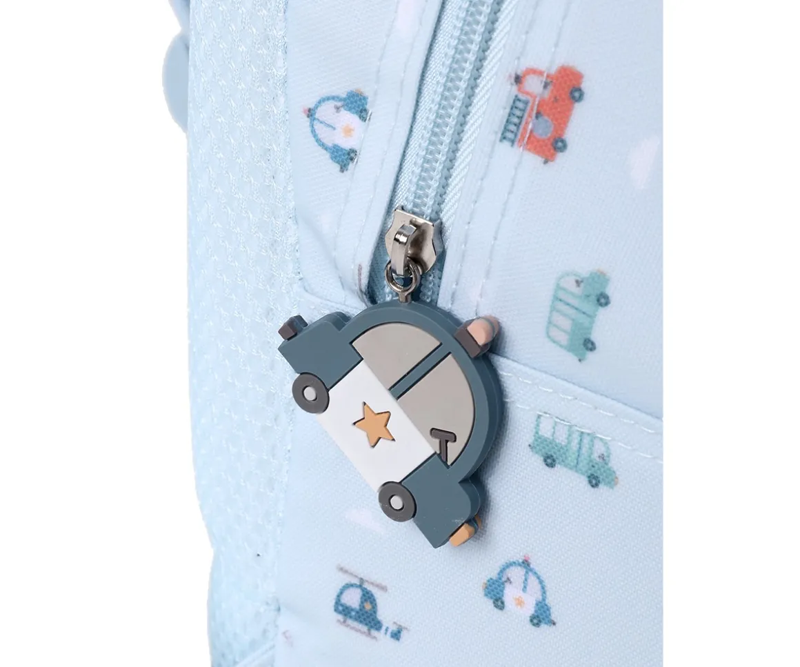 Mochila Mediana City Cars + Llavero Personalizable