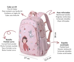 Mochila Mediana Little Red + Llavero Personalizable