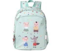 Mochila Mediana The Three Little Pigs + Llavero Personalizable